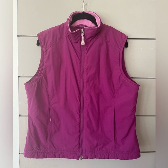 L.L. Bean | Women's Full Zip Purple Vest Pink
Fleece Lined Zip Pockets Medium - Picture 3 of 6